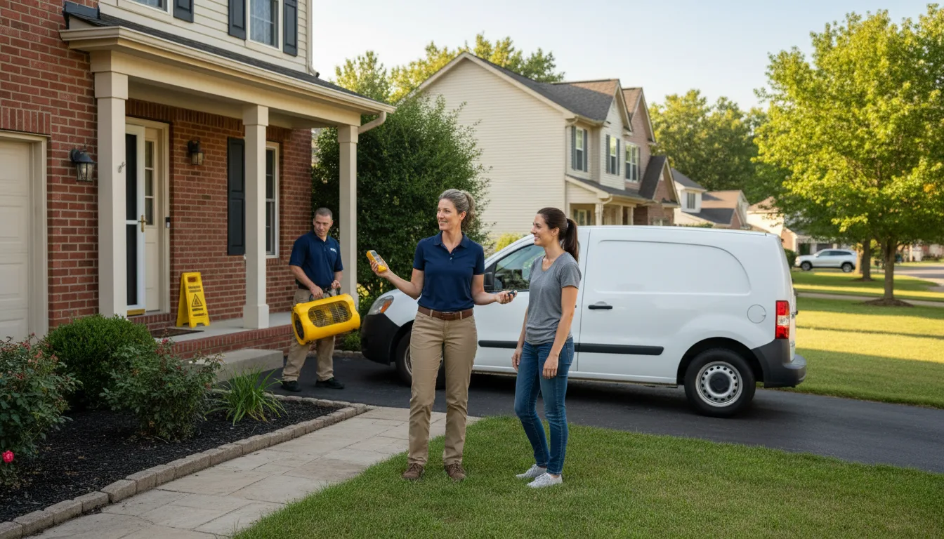 Residential water damage restoration in Anadarko, OK